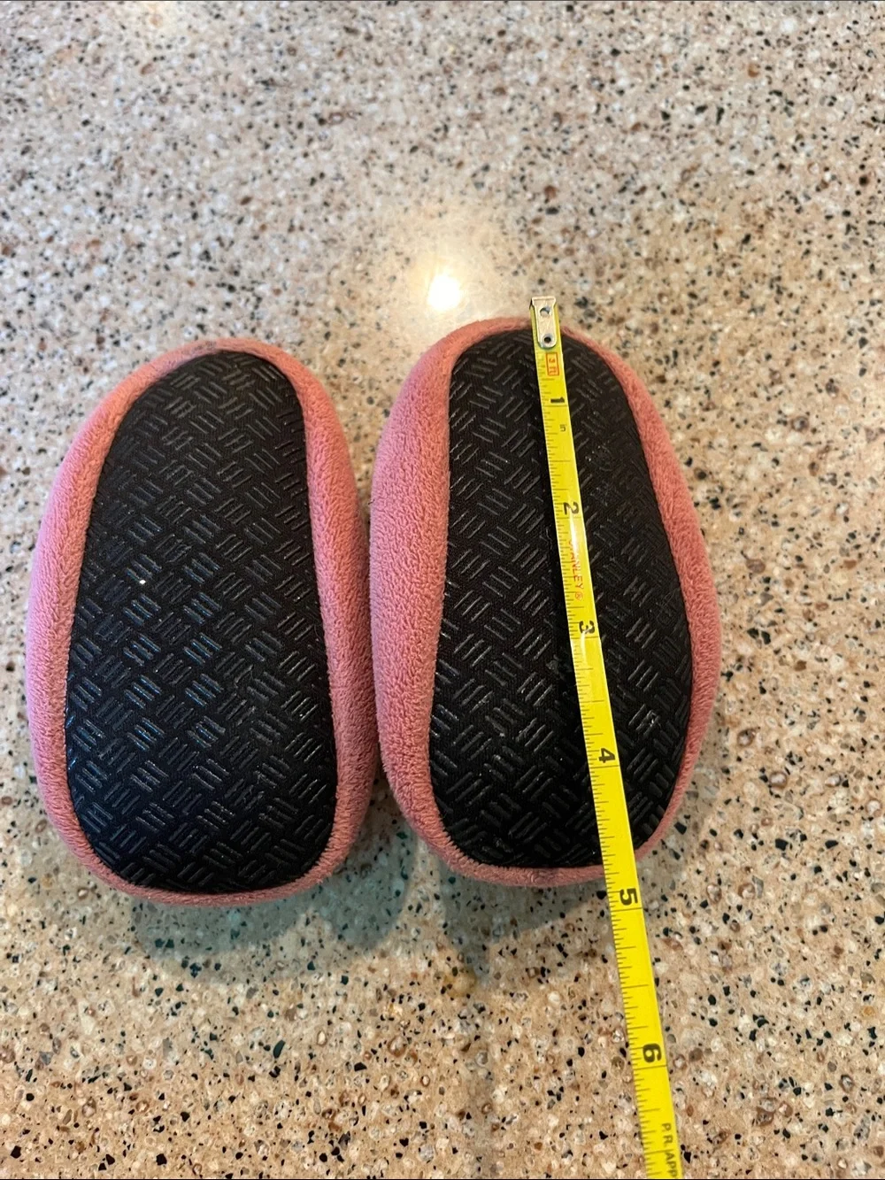 Kids Pink Plush Fox Slippers - Cozy Indoor Shoe